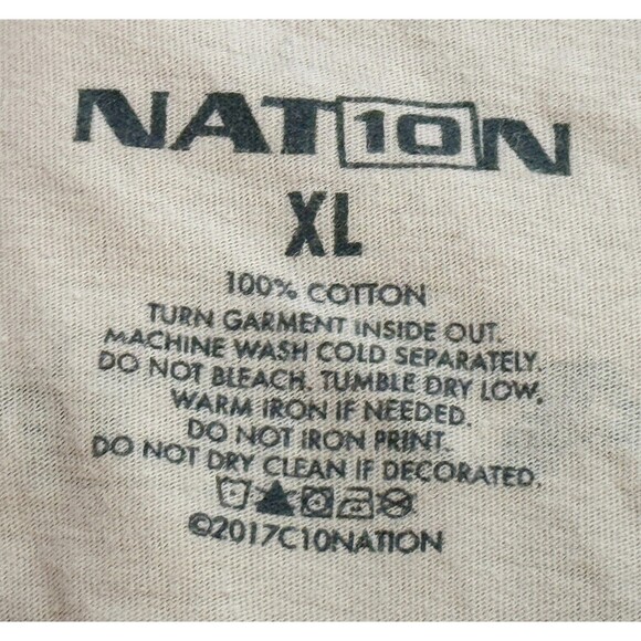 NATION 10 C10TALK CASSETTE Short Sleeve T-Shirt XL - Picture 4 of 5